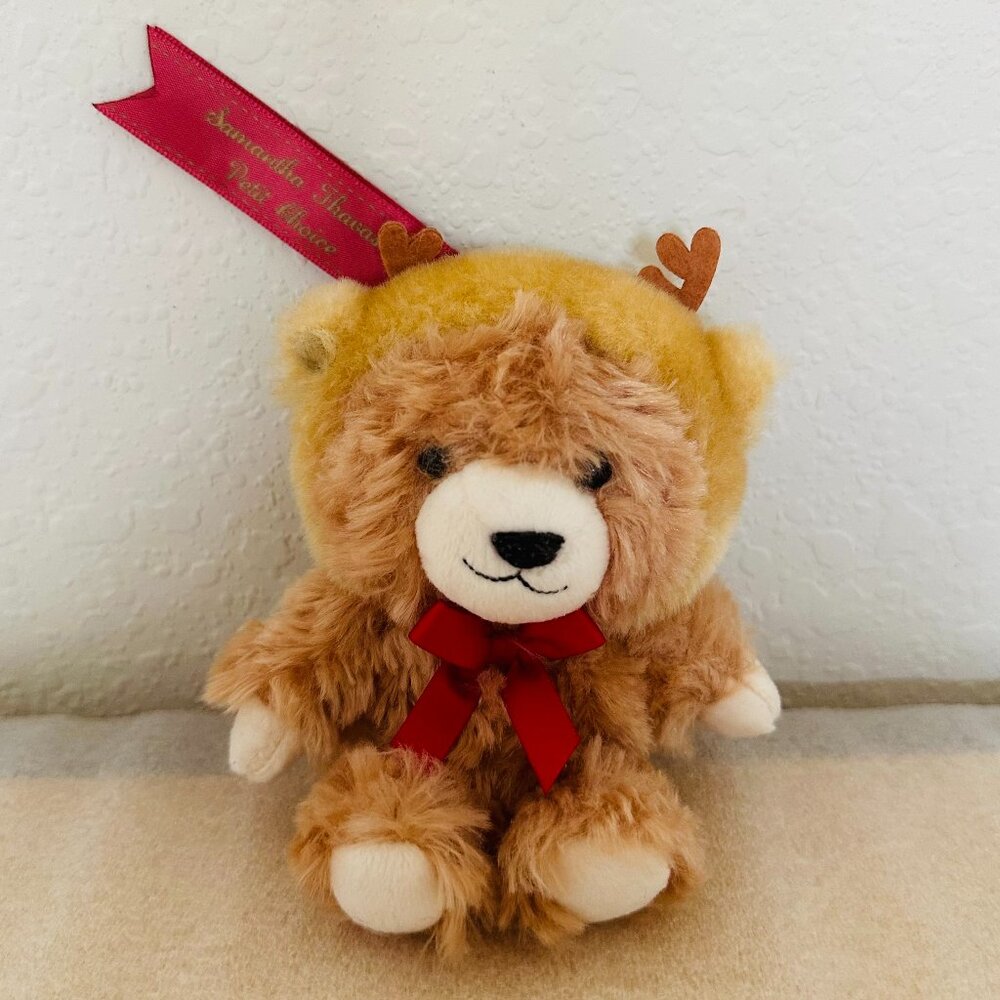 Rare 🎄 Samantha Thavasa 🎄 Petit Choice Merry Christmas Bear Plush Bag Charm